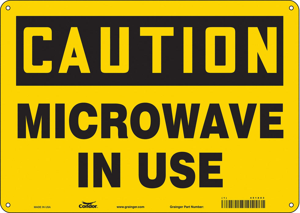 Safety Sign 10 inx14 in Aluminum