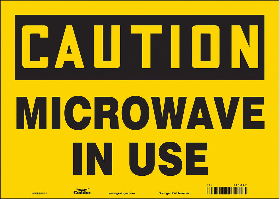 Safety Sign 10 inx14 in Vinyl