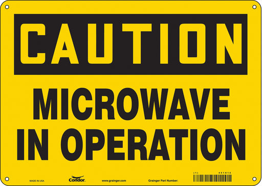 Safety Sign 10 inx14 in Polyethylene