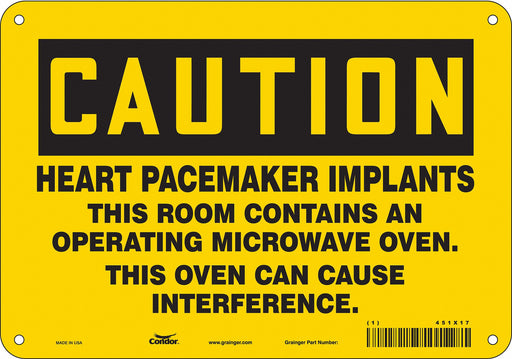Safety Sign 7 in x 10 in Polyethylene