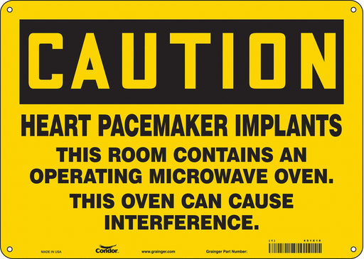Safety Sign 10 in x 14 in Polyethylene