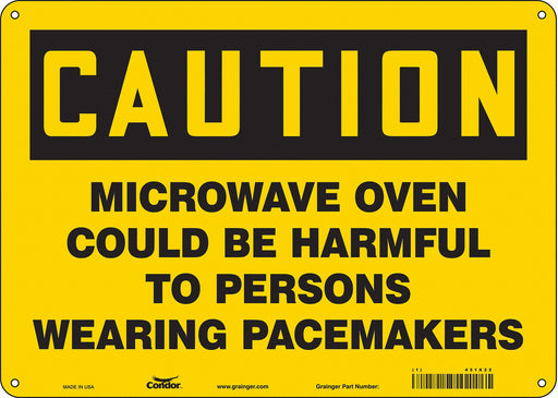 Safety Sign 10 in x 14 in Aluminum