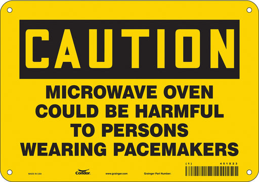 Safety Sign 7 inx10 in Polyethylene
