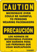 Safety Sign 10 in x 14 in Aluminum