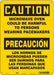Safety Sign 10 in x 14 in Polyethylene