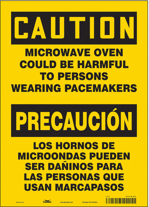 Safety Sign 10 in x 14 in Vinyl