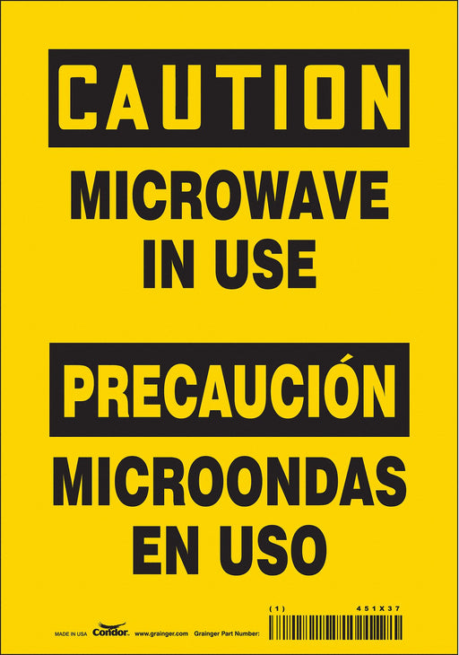 Safety Sign 7 in x 10 in Vinyl