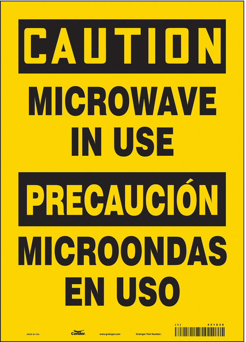 Safety Sign 10 inx14 in Vinyl