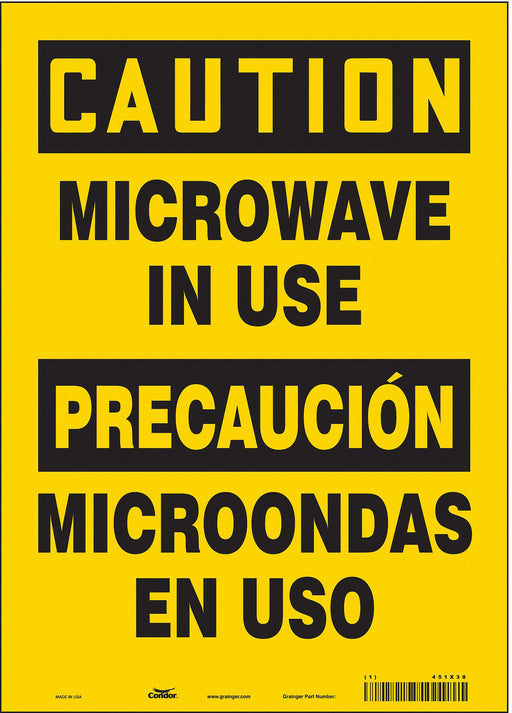 Safety Sign 10 inx14 in Vinyl