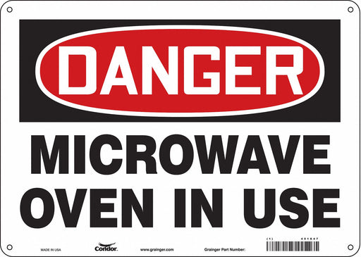 Safety Sign 10 inx14 in Aluminum