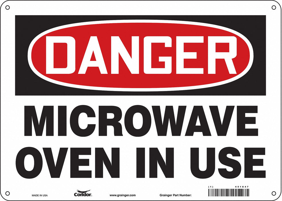 Safety Sign 10 inx14 in Aluminum