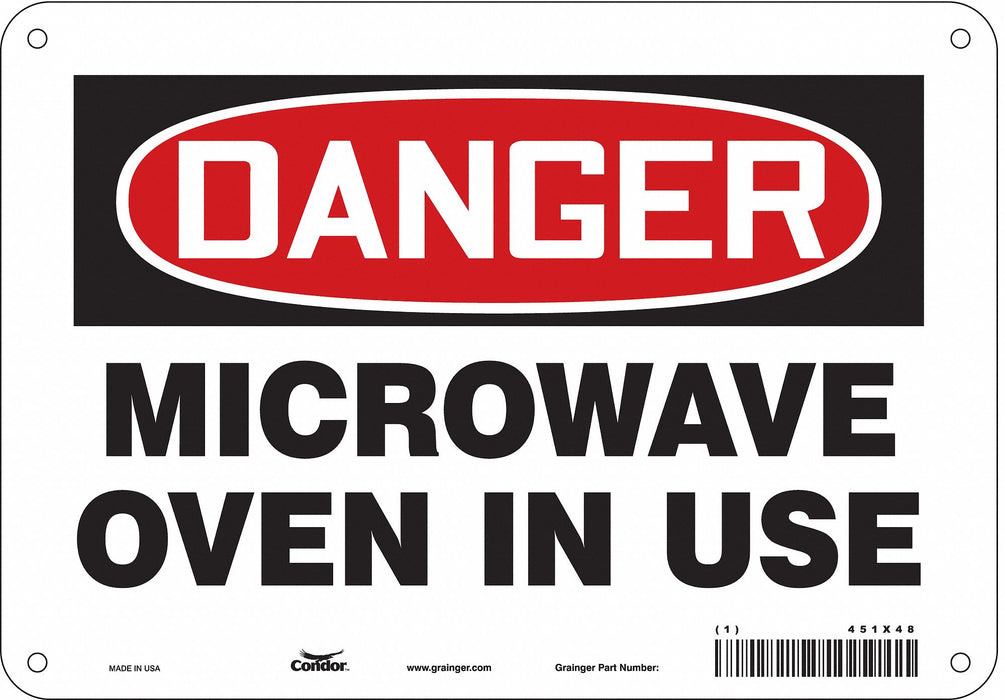 Safety Sign 7 inx10 in Polyethylene