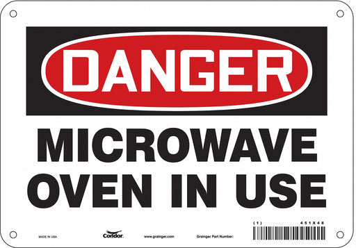 Safety Sign 7 inx10 in Polyethylene