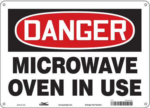 Safety Sign 10 inx14 in Polyethylene