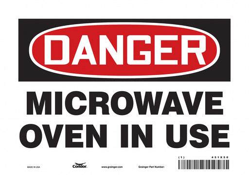 Safety Sign 7 inx10 in Vinyl