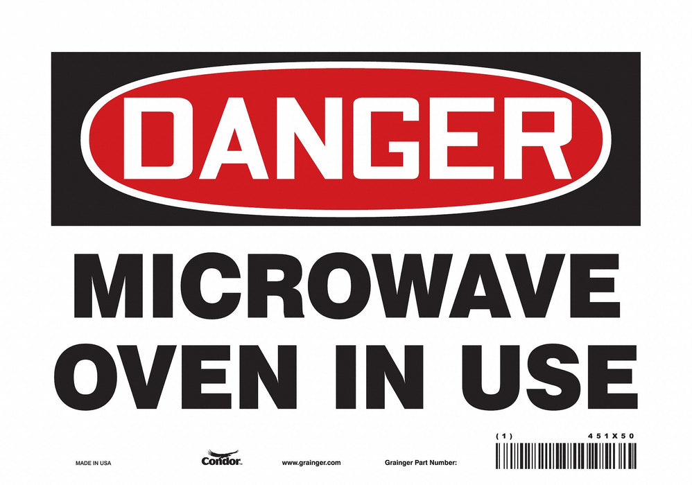 Safety Sign 7 inx10 in Vinyl