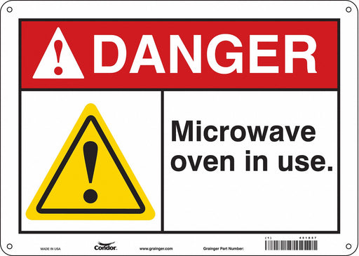 Safety Sign 10 inx14 in Vinyl