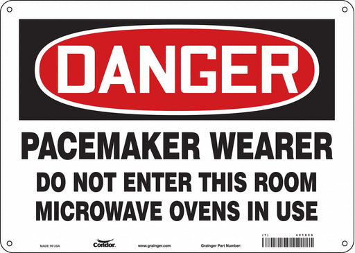 Safety Sign 10 in x 14 in Aluminum