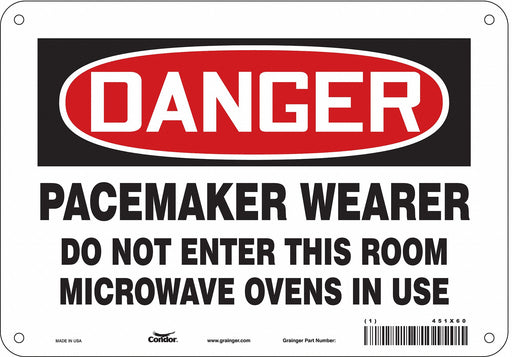 Safety Sign 7 inx10 in Polyethylene