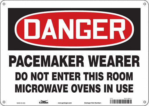 Safety Sign 10 in x 14 in Polyethylene