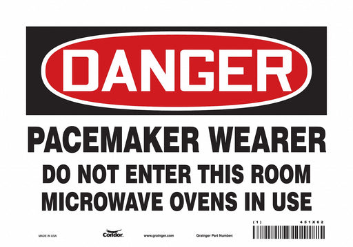 Safety Sign 7 inx10 in Vinyl