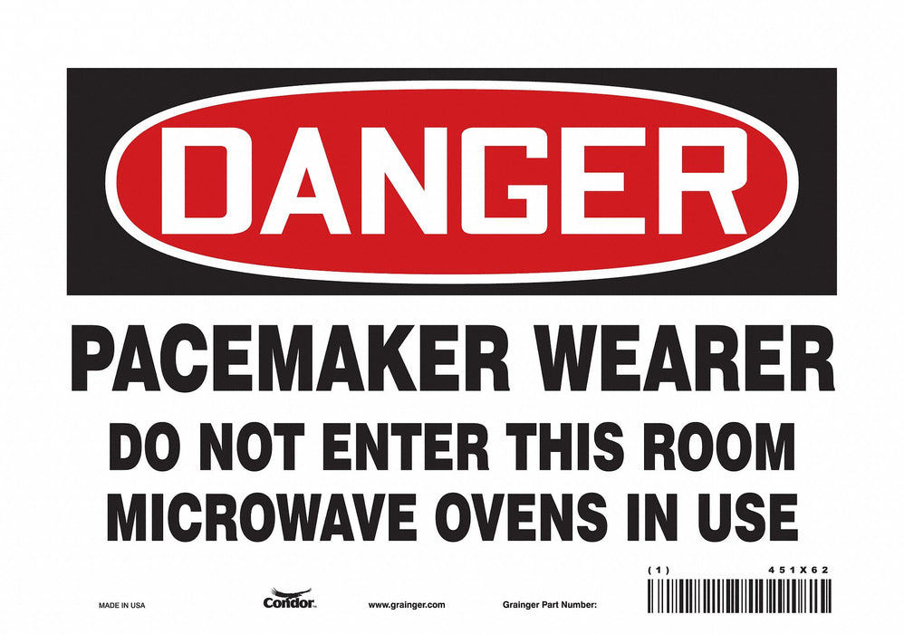 Safety Sign 7 inx10 in Vinyl
