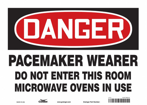 Safety Sign 10 in x 14 in Vinyl