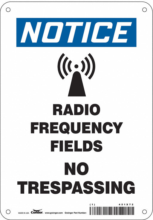 Safety Sign 10 inx7 in Polyethylene