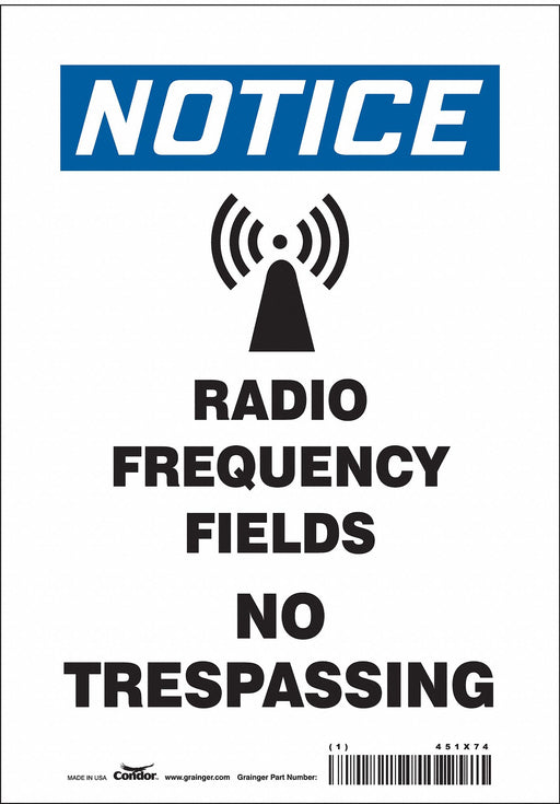 Safety Sign 10 inx7 in Vinyl