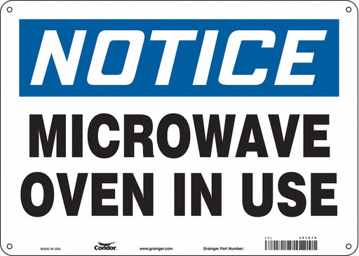 Safety Sign 10 inx14 in Polyethylene