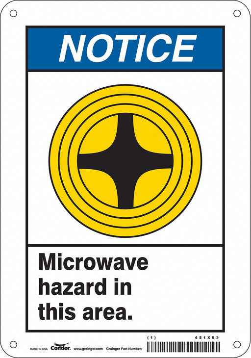 Safety Sign 10 inx7 in Polyethylene