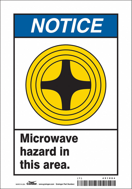 Safety Sign 10 in x 7 in Vinyl