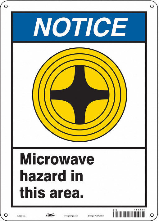 Safety Sign 14 in x 10 in Aluminum