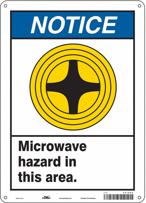 Safety Sign 14 in x 10 in Polyethylene