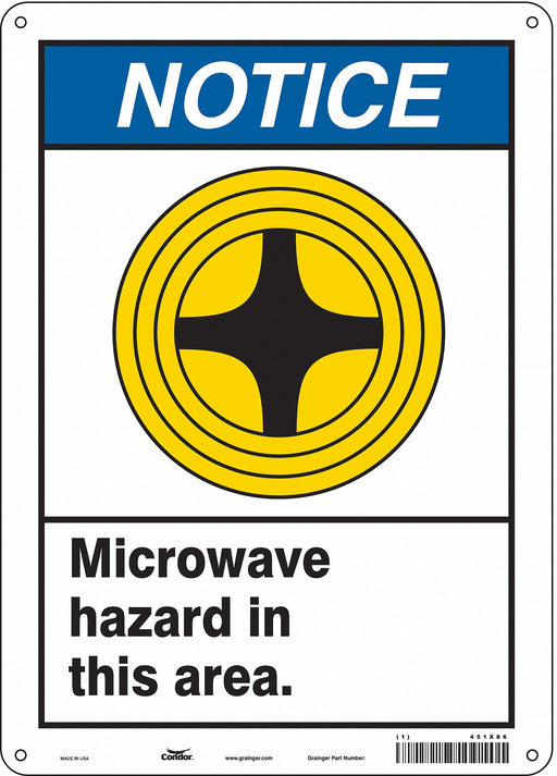 Safety Sign 14 in x 10 in Polyethylene