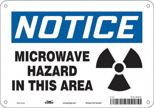 Safety Sign 7 in x 10 in Aluminum