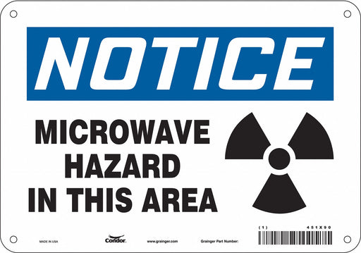 Safety Sign 7 in x 10 in Polyethylene