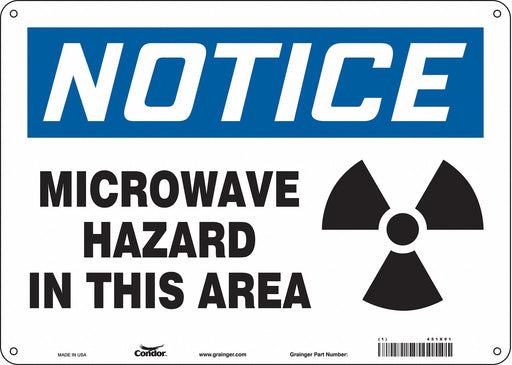 Safety Sign 10 in x 14 in Polyethylene