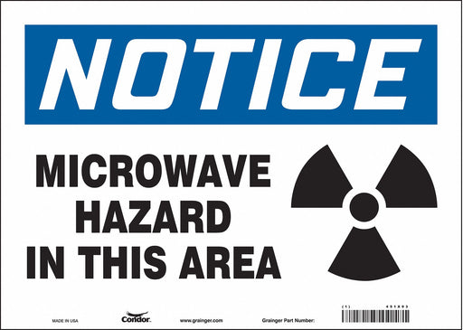 Safety Sign 10 in x 14 in Vinyl