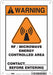 Safety Sign 10 in x 7 in Aluminum