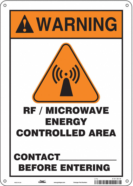 Safety Sign 14 inx10 in Aluminum