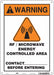 Safety Sign 14 inx10 in Aluminum