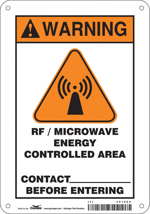 Safety Sign 10 inx7 in Polyethylene