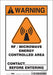 Safety Sign 10 inx7 in Vinyl