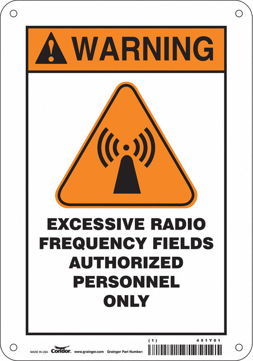 Safety Sign 10 inx7 in Aluminum