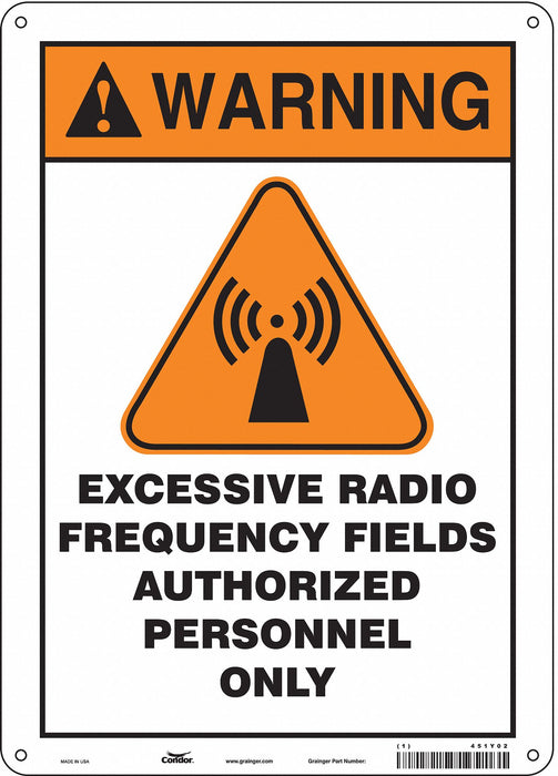 Safety Sign 14 inx10 in Aluminum