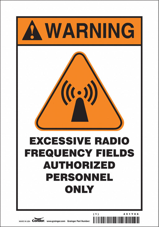 Safety Sign 10 inx7 in Vinyl