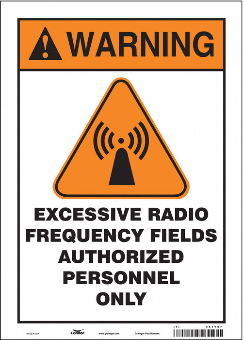 Safety Sign 14 inx10 in Vinyl
