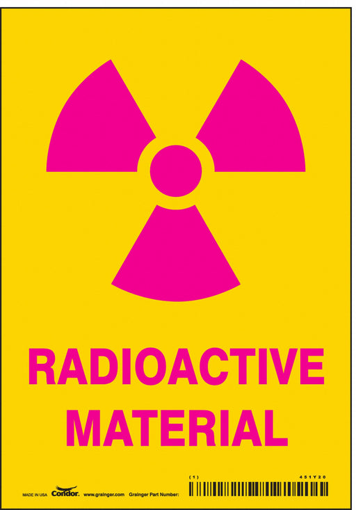 Safety Sign 5 inx3 1/2 in Vinyl PK25