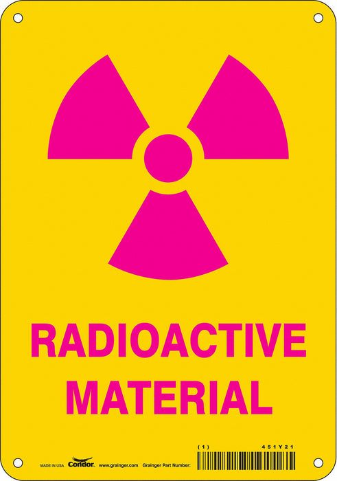 Safety Sign 10 in x 7 in Polyethylene
